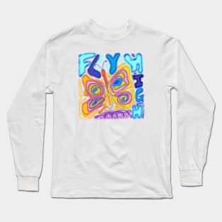 fly high, Butterfly Long Sleeve T-Shirt